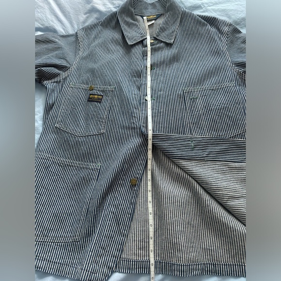 RARE Vintage Oshkosh B’Gosh Adult Size 44R Train Engineer Conductor Work Jacket - Picture 9 of 11